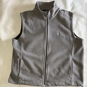 Eddie Bauer Gray Full-Zip Vest